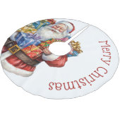 Jolly Sinterklaas Traditionele Kerstmis Kerstboom Rok (Gekanteld)