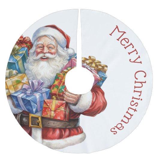 Jolly Sinterklaas Traditionele Kerstmis Kerstboom Rok (Voorkant)