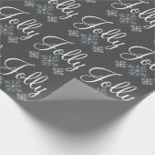 Jolly Snowflake Wrapping Paper Cadeaupapier (Hoek)