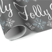 Jolly Snowflake Wrapping Paper Cadeaupapier (Rol Hoek)