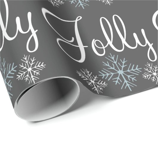 Jolly Snowflake Wrapping Paper Cadeaupapier (Rol Hoek)