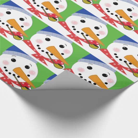 Jolly Snowman Cadeaupapier (Hoek)