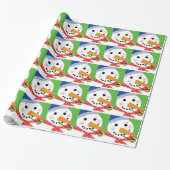 Jolly Snowman Cadeaupapier (Uitgerold)