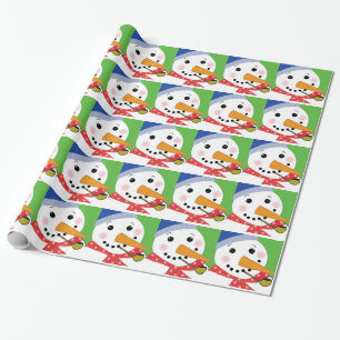 Jolly Snowman Cadeaupapier