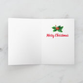 Jolly snowman custom Christmas card Feestdagen Kaart (Binnen)