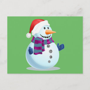 Jolly Snowman Feestdagenkaart