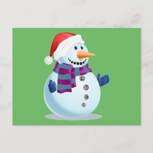 Jolly Snowman Feestdagenkaart (Voorkant)