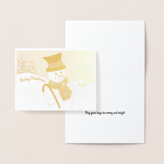 Jolly Snowman Folie Kaarten (Display)