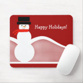 Jolly Snowman Holiday Mousepad Muismat (Met muis)