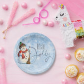 Jolly Snowman ID841 Papieren Bordje (Feest)