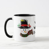Jolly Snowman in een Tall Black Pet Mok (Links)