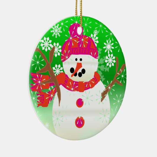 Jolly Snowman Keepomwille Ornament (Rechts)