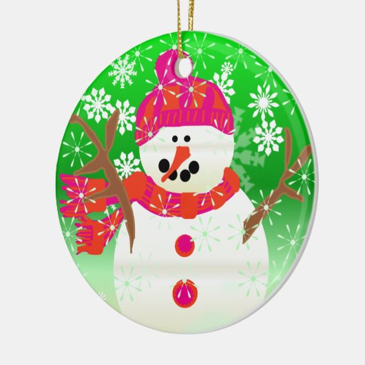 Jolly Snowman Keepomwille Ornament (Links)
