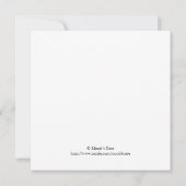 Jolly Snowman Kerstfeest Kaart (Achterkant)