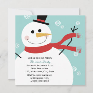 Jolly Snowman Kerstfeest Kaart