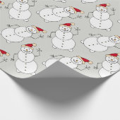 Jolly Snowman kerstinpakpapier Cadeaupapier (Hoek)