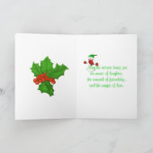 Jolly Snowman-kerstkaart Feestdagen Kaart (Binnen)