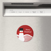 Jolly Snowman KerstMagnet Magneet (Insitu (Vaatwasser))