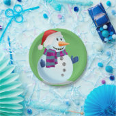Jolly Snowman Papieren Bordje (Feest)