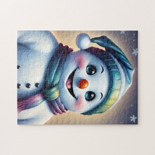 Jolly Snowman puzzel (Horizontaal)