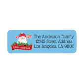 Jolly Snowman Return Address Labels (Voorkant)