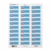 Jolly Snowman Return Address Labels (Full Sheet)