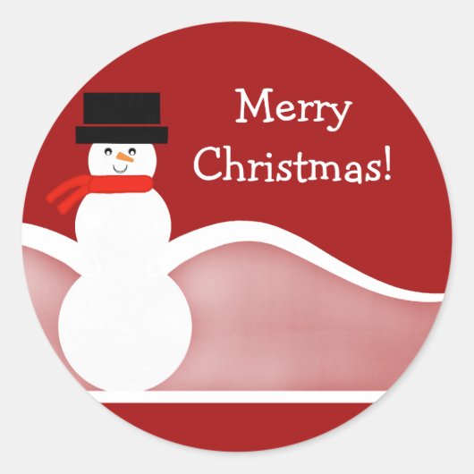 Jolly Snowman Stickers (Voorkant)
