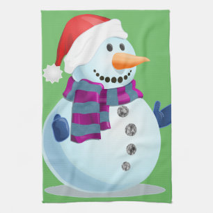 Jolly Snowman Theedoek