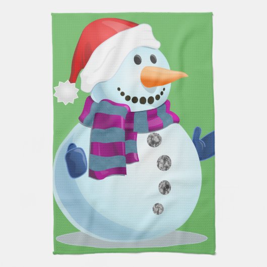 Jolly Snowman Theedoek (Verticaal)