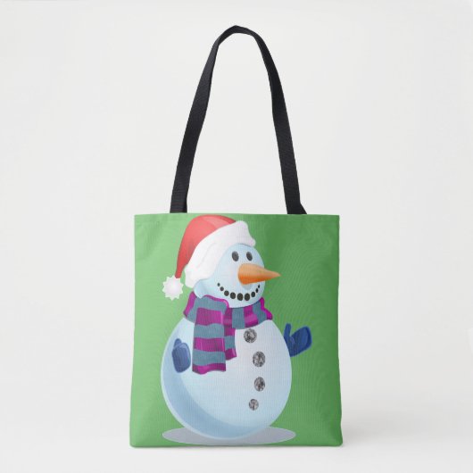 Jolly Snowman Tote Bag (Voorkant)