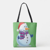 Jolly Snowman Tote Bag (Achterkant)