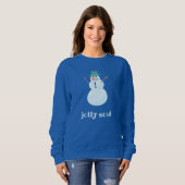 "Jolly Soul" Snowman Sweatshirt (Voorkant volledig)