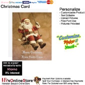 Jolly Speelse Kerstman Swing 11 Feestdagenkaart