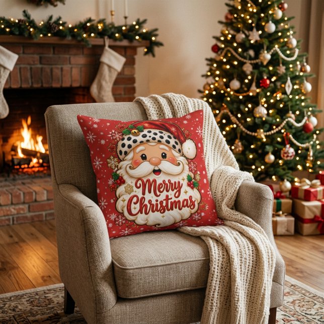 Jolly St. Nick  Kussen (Creator heeft geüpload)