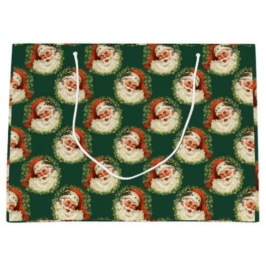  Jolly St. Nick Santa Claus kerstmis Groot Cadeauzakje (Voorkant)