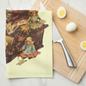  Jolly St. Nick Santa Claus Victoriaans Kunst Theedoek (Quarter Fold)