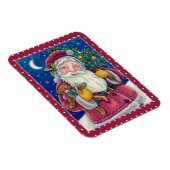 JOLLY ST NICK & TEDDYBEAR, OUDERWETSE KERST MAGNEET (Rechterzijde)