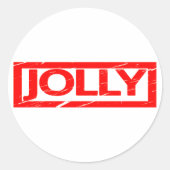Jolly Stamp Ronde Sticker (Voorkant)