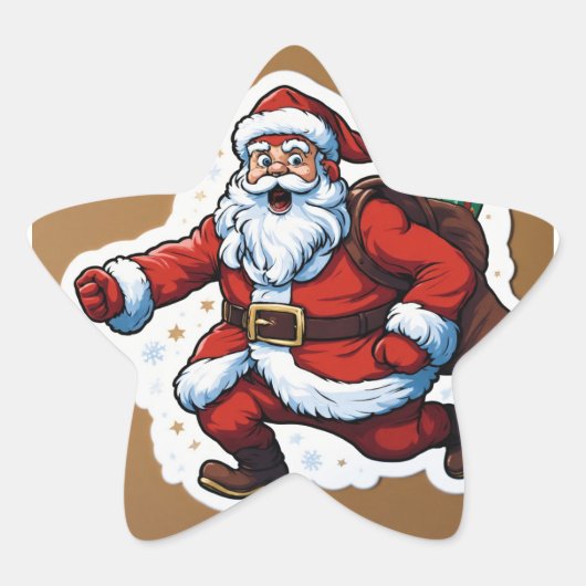 Jolly Sticker Wonderland Feestelijk Kerst sticker (Voorkant)