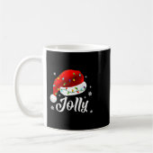 Jolly Subtle Minimal Christmas Funny Holiday Party Koffiemok (Links)