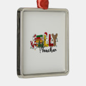 Jolly Teacher Metalen Ornament (Rechts)