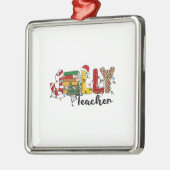 Jolly Teacher Metalen Ornament (Links)