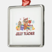Jolly Teacher Metalen Ornament (Links)
