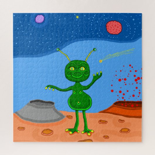 Jolly the Cute Alien Legpuzzel (Verticaal)