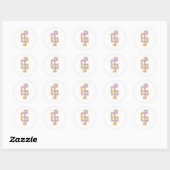 jolly treble clef ronde sticker (Vel)