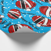 Jolly Trinidad Vlag Kerststijl Cadeaupapier (Hoek)