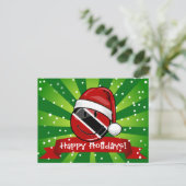 Jolly Trinidad Vlag Kerststijl Feestdagenkaart (Staand voorkant)