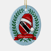 Jolly Trinidad Vlag Kerststijl Keramisch Ornament (Rechts)