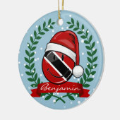 Jolly Trinidad Vlag Kerststijl Keramisch Ornament (Links)