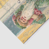 Jolly Victoriaans Vader Kerstmis met Kinderen Tissuepapier (Detail)